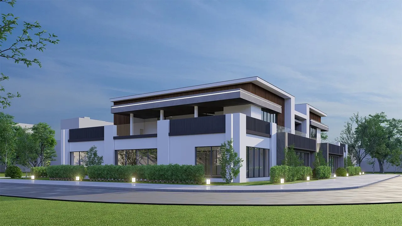 Paradise Hills, villa typology, side elevation