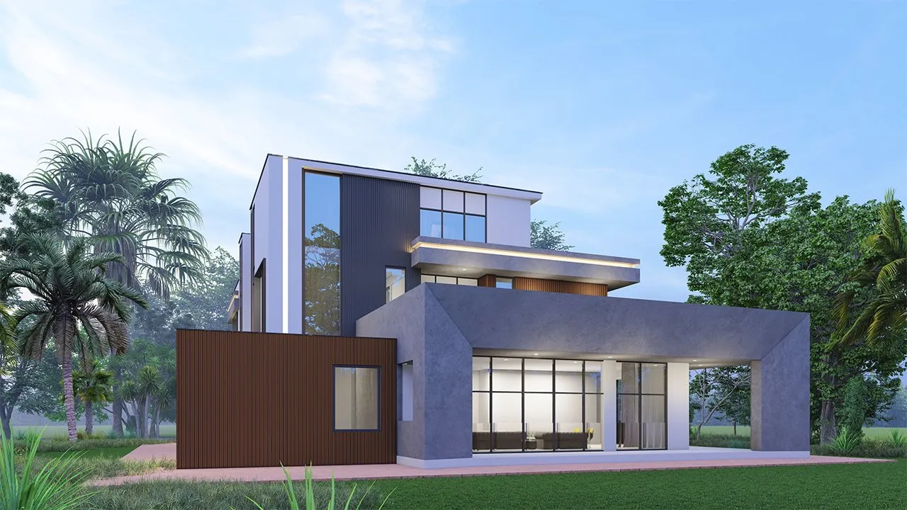Paradise Hills, wider community composition at dusk